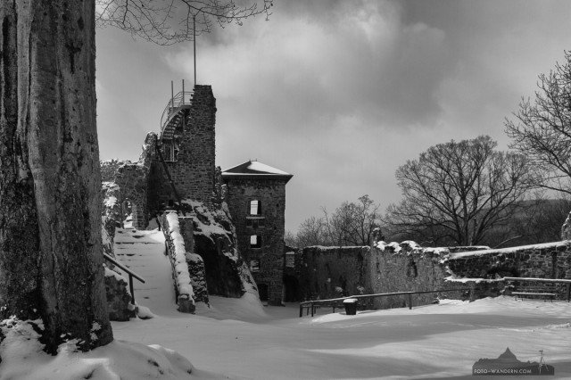 Winter auf der Burgruine Hohnstein © Andreas Levi