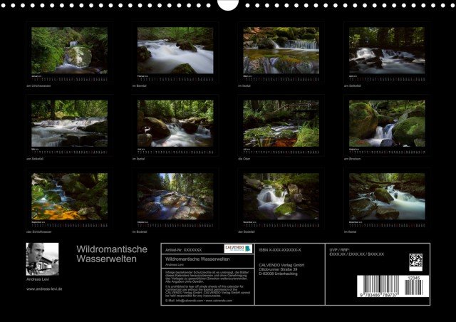 Fotokalender Harz - Wildromantische Wasserwelten