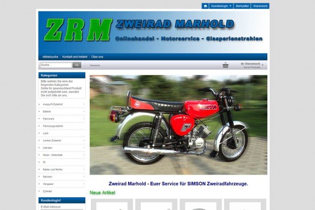Zweirad Marhold - Onlineshop für SIMSON Zweiradfahrzeuge