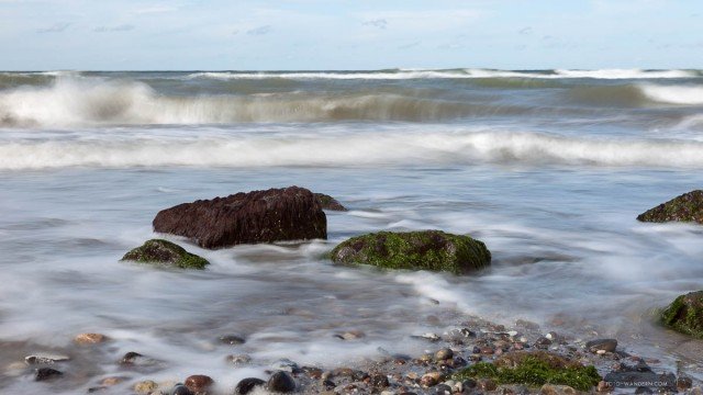 seagrass, stones & waves