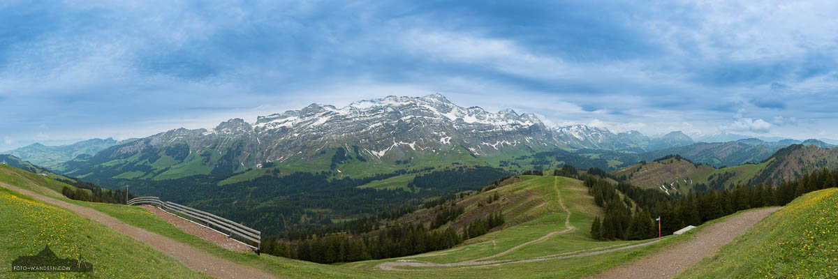 Saentisblick vom Kronberg, Appenzellerland, Schweiz