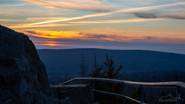 Wanderung zum Sonnenuntergang im Harz