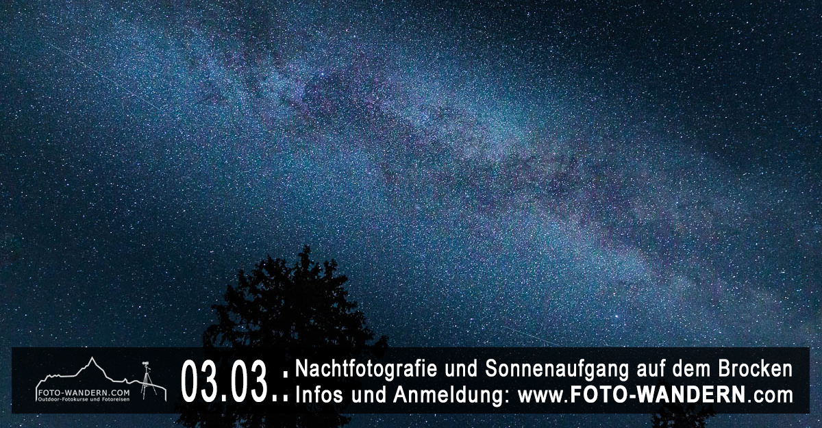 Fotokurs Nachtfotografie und Blaue Stunde auf dem Brocken im Harz