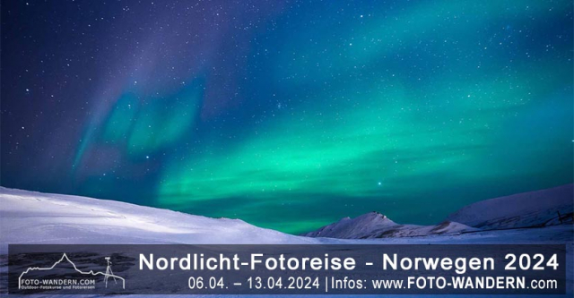Nordlicht-Fotoreise Norwegen 2024